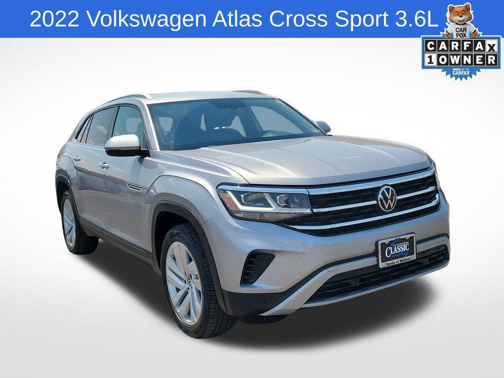 used 2022 Volkswagen Atlas Cross Sport car, priced at $25,000