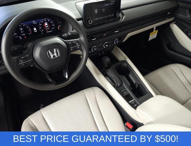 new 2025 Honda Accord car, priced at $29,845