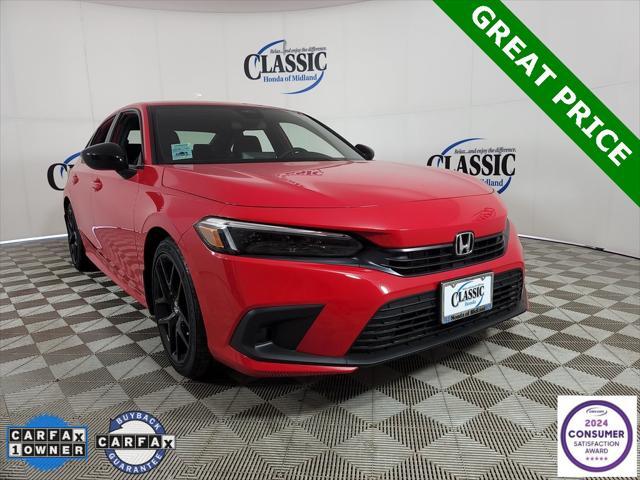 used 2022 Honda Civic car, priced at $25,305