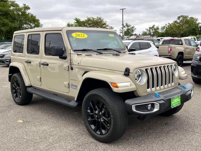 used 2022 Jeep Wrangler Unlimited 4xe car, priced at $34,995