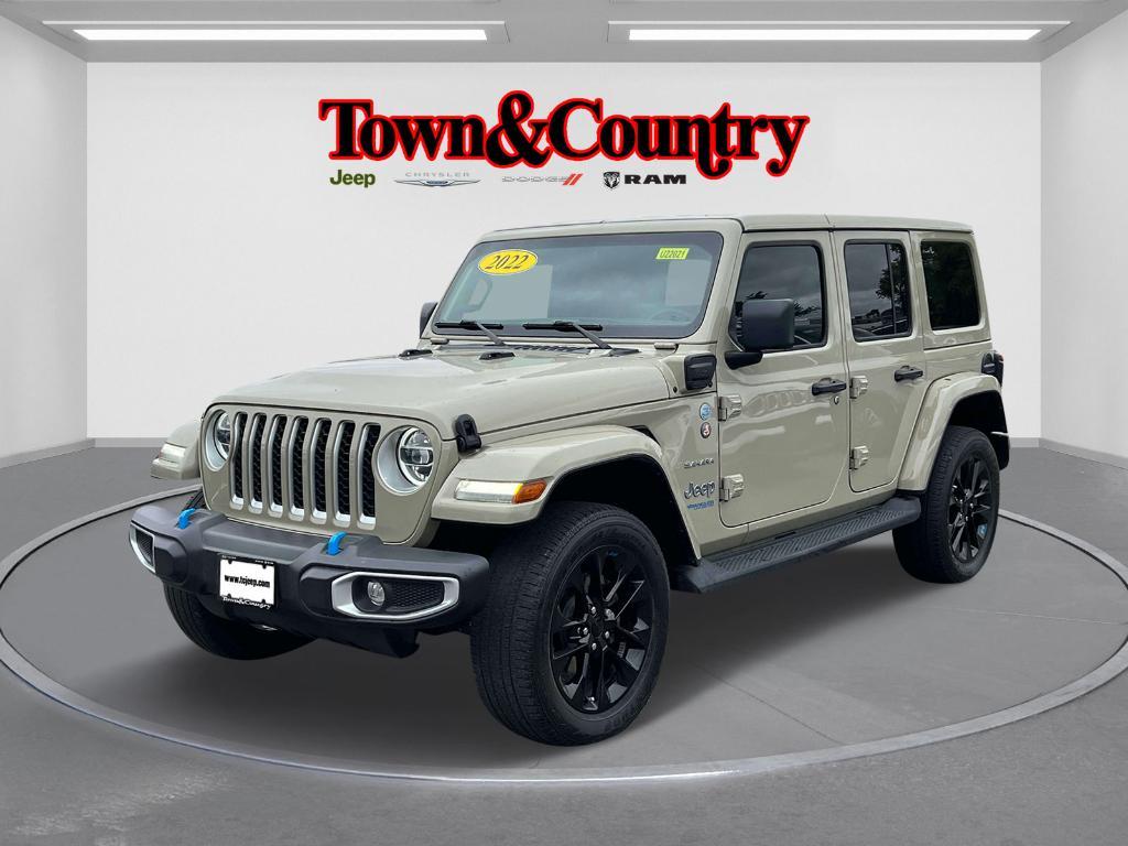 used 2022 Jeep Wrangler Unlimited 4xe car, priced at $33,995