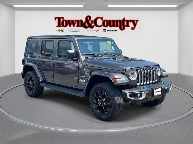 used 2022 Jeep Wrangler Unlimited 4xe car, priced at $33,995