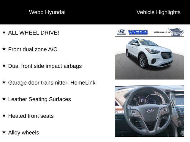 used 2017 Hyundai Santa Fe car, priced at $11,959