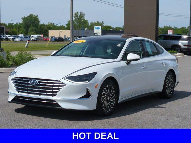 used 2021 Hyundai Sonata Hybrid car, priced at $22,395