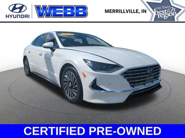 used 2021 Hyundai Sonata Hybrid car, priced at $22,890