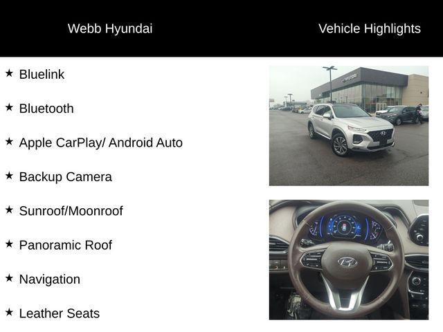 used 2019 Hyundai Santa Fe car, priced at $18,408