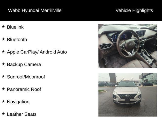 used 2019 Hyundai Santa Fe car, priced at $17,104