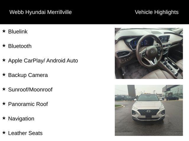 used 2019 Hyundai Santa Fe car, priced at $17,673