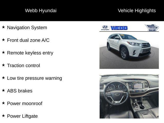 used 2019 Toyota Highlander car, priced at $23,786