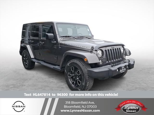 used 2017 Jeep Wrangler Unlimited car, priced at $16,890