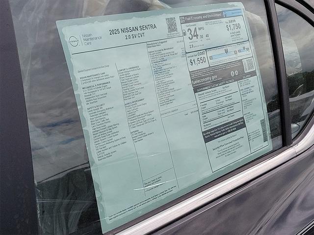 new 2025 Nissan Sentra car, priced at $26,250