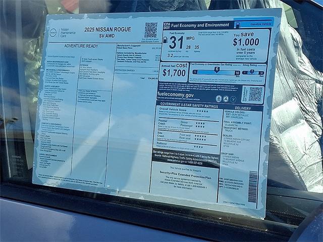 new 2025 Nissan Rogue car, priced at $32,082