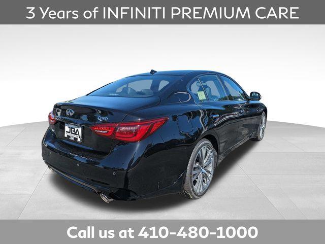 new 2024 INFINITI Q50 car, priced at $48,569