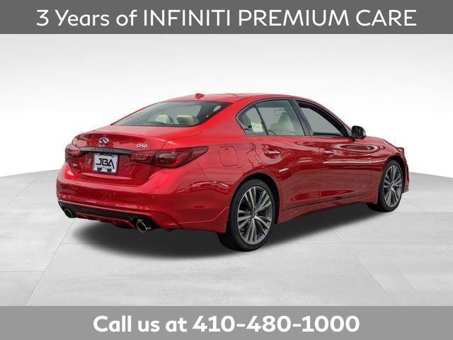 new 2024 INFINITI Q50 car, priced at $49,379