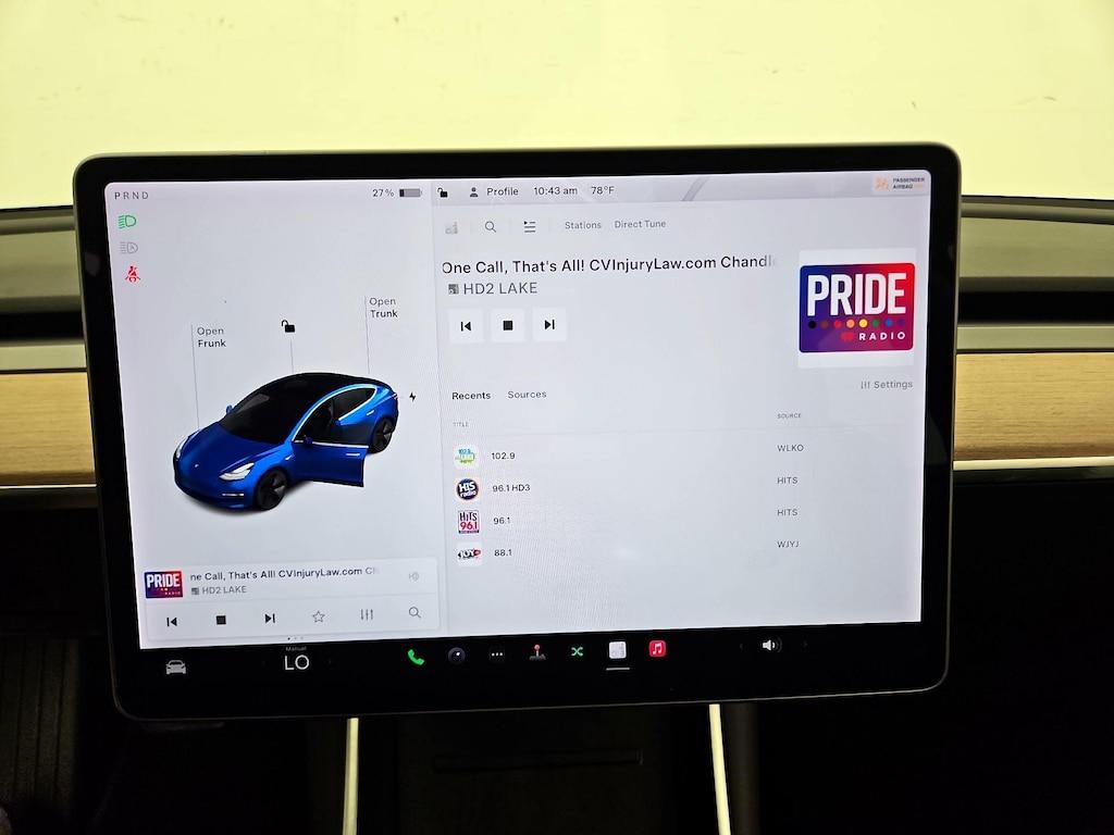 used 2019 Tesla Model 3 car, priced at $22,998