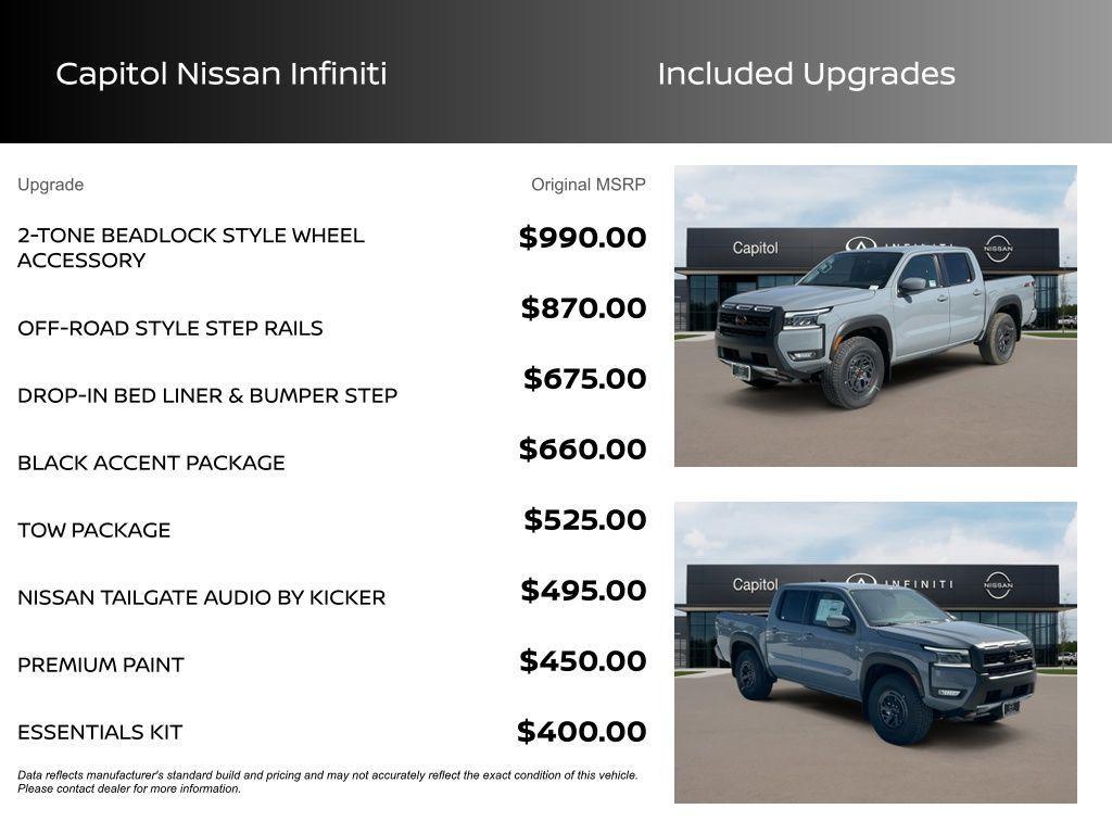 new 2025 Nissan Frontier car, priced at $43,660