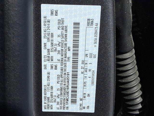 new 2024 Ford Escape PHEV car, priced at $43,919