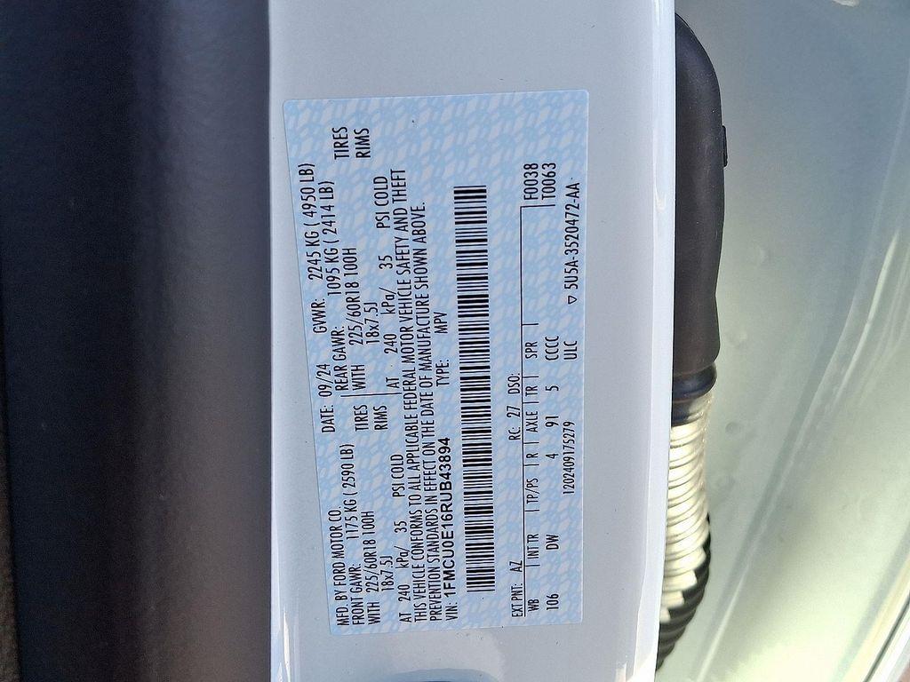 new 2024 Ford Escape PHEV car, priced at $43,335