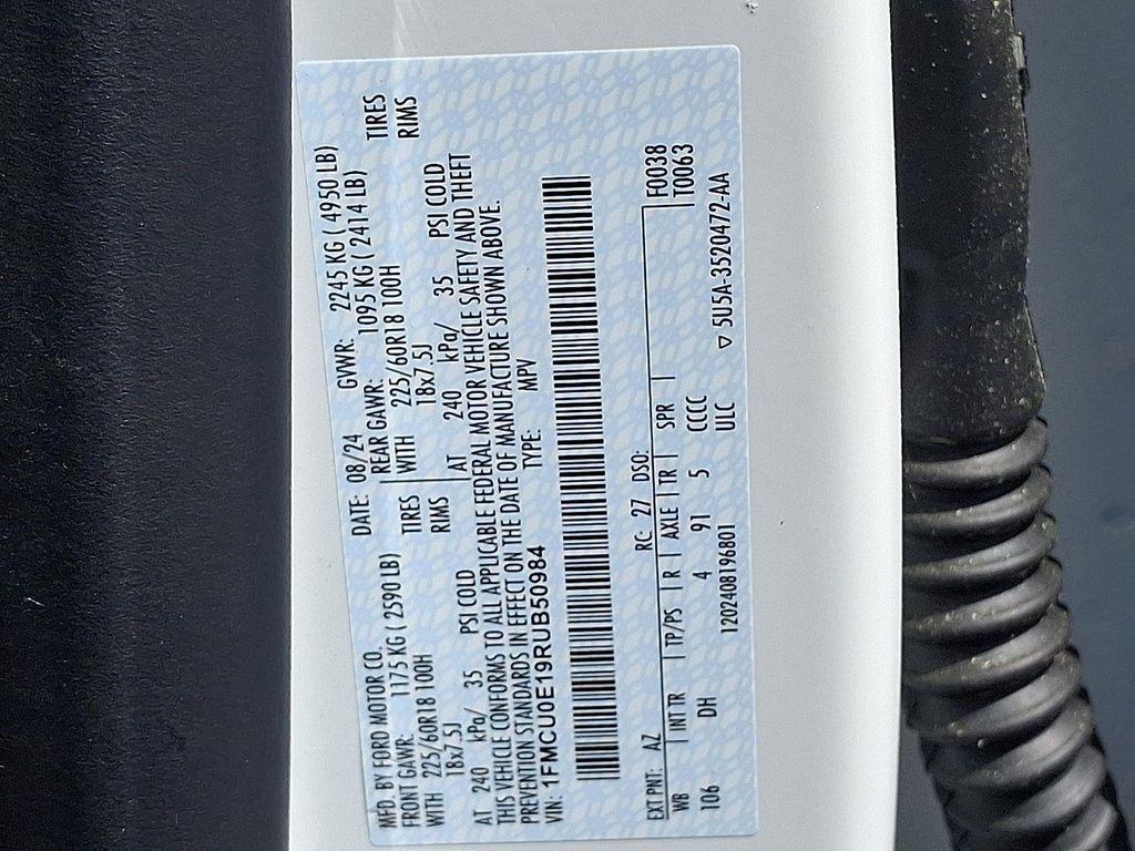 new 2024 Ford Escape PHEV car, priced at $43,335