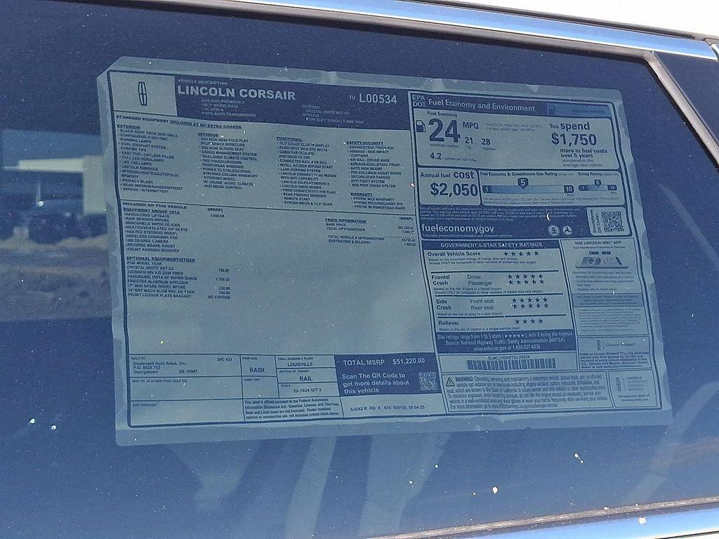 new 2026 Lincoln Corsair car, priced at $51,220