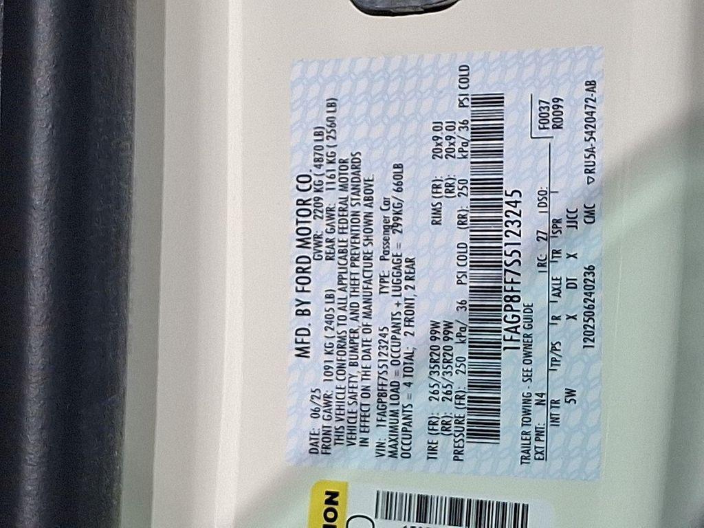 new 2025 Ford Mustang car, priced at $62,687