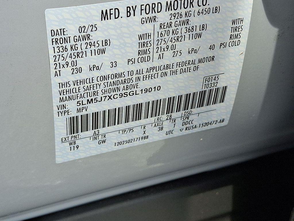 new 2025 Lincoln Aviator car, priced at $68,501