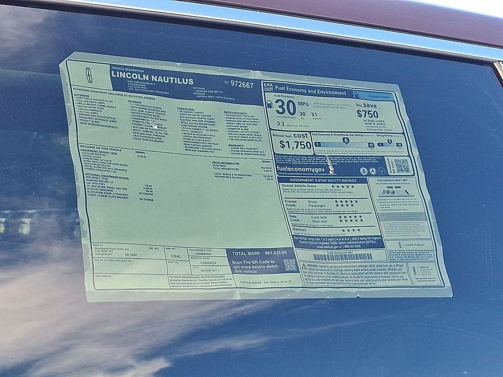 new 2025 Lincoln Nautilus car, priced at $61,267