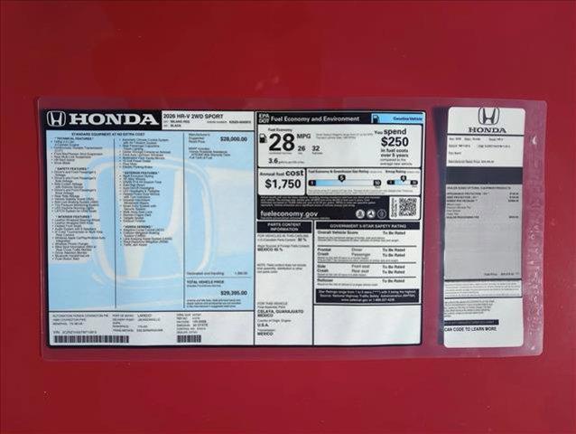 new 2026 Honda HR-V car, priced at $28,079