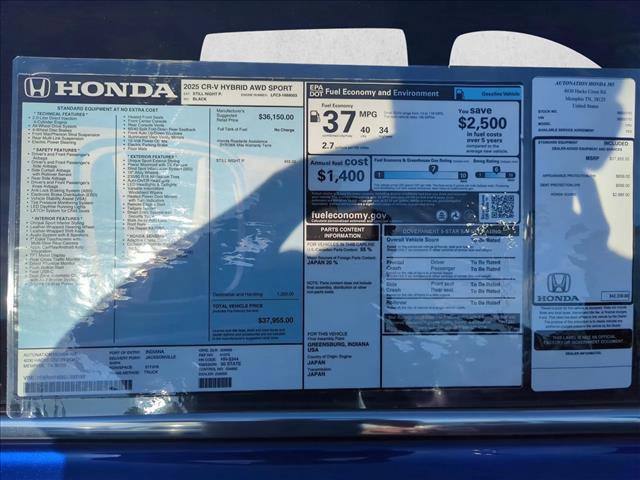 used 2025 Honda CR-V Hybrid car, priced at $35,498