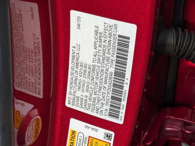 new 2025 Honda Accord car, priced at $28,688