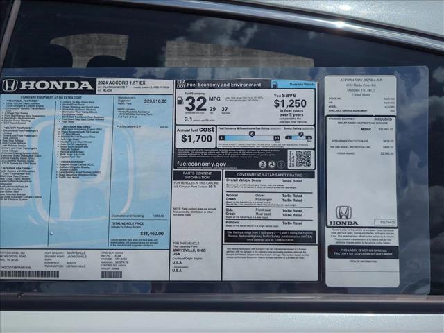 used 2024 Honda Accord car, priced at $28,900