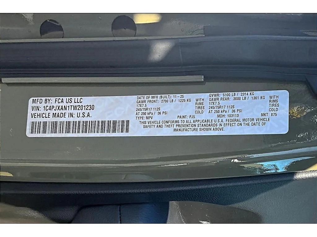 new 2026 Jeep Wrangler car, priced at $44,103