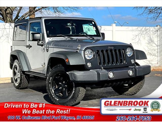 used 2016 Jeep Wrangler car, priced at $17,500