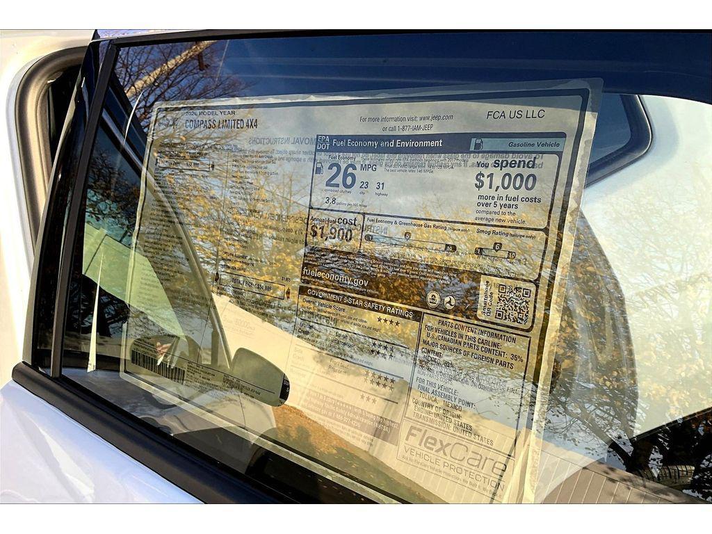 new 2026 Jeep Compass car, priced at $33,100