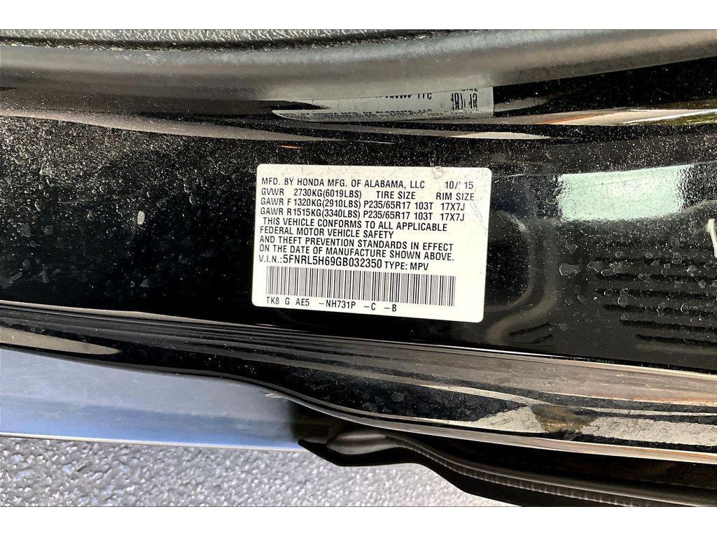 used 2016 Honda Odyssey car, priced at $11,948