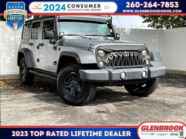 used 2018 Jeep Wrangler JK Unlimited car, priced at $18,000