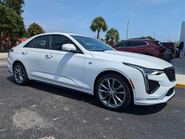 new 2025 Cadillac CT4 car, priced at $46,140
