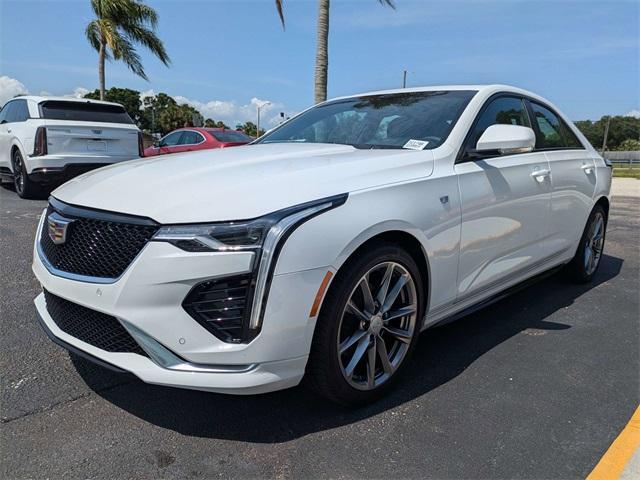 new 2025 Cadillac CT4 car, priced at $46,140