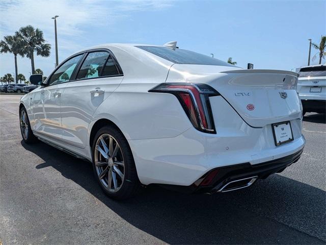 new 2025 Cadillac CT4 car, priced at $46,140