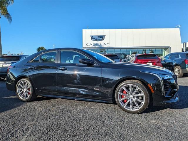 new 2025 Cadillac CT4-V car, priced at $60,429