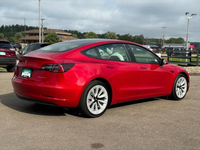 used 2022 Tesla Model 3 car, priced at $34,900