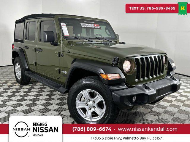 used 2021 Jeep Wrangler Unlimited car, priced at $27,091