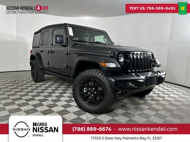 used 2022 Jeep Wrangler Unlimited car, priced at $24,998