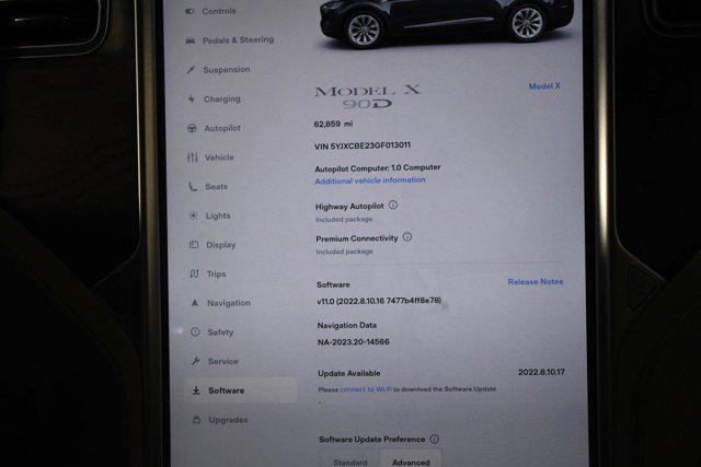 used 2016 Tesla Model X car, priced at $21,495