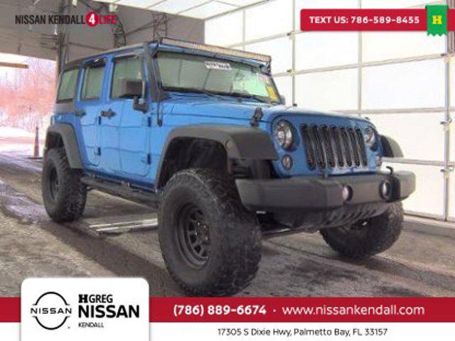 used 2016 Jeep Wrangler Unlimited car, priced at $18,098