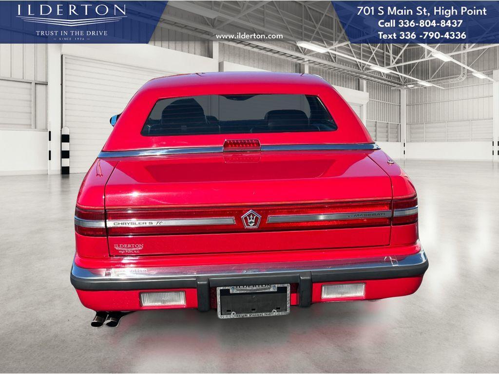 used 1990 Chrysler TC by Maserati car, priced at $12,000