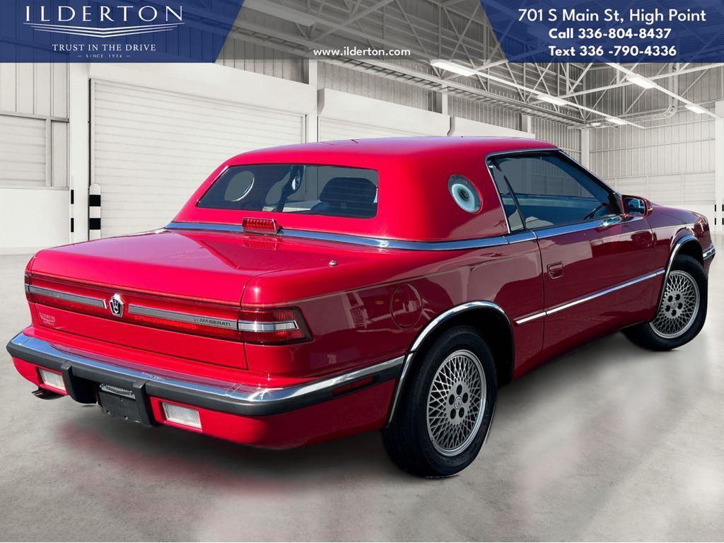used 1990 Chrysler TC by Maserati car, priced at $12,000