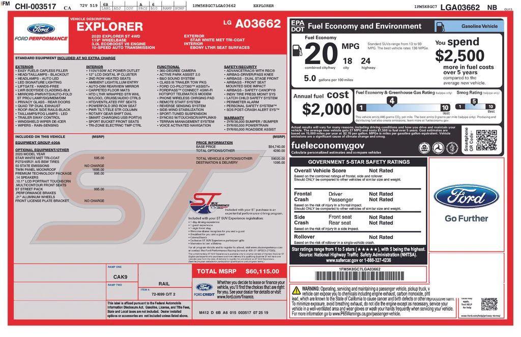 used 2020 Ford Explorer car, priced at $24,997