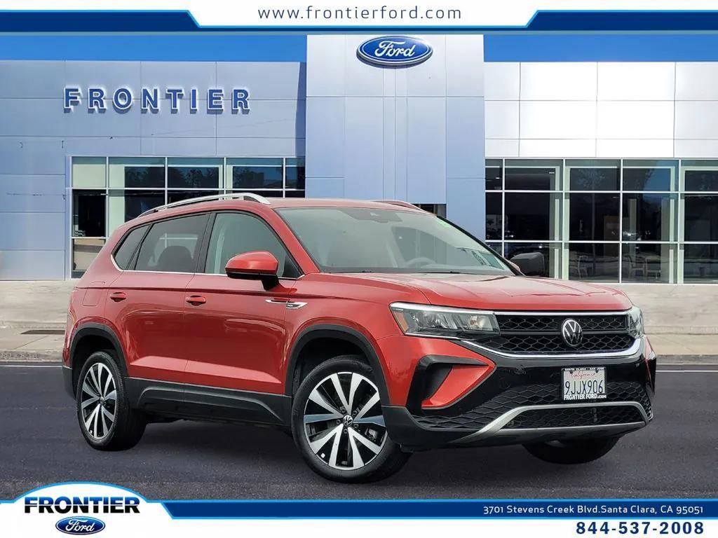 used 2023 Volkswagen Taos car, priced at $19,996