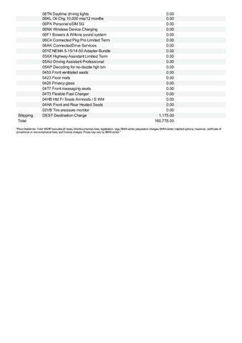 new 2026 BMW XM car, priced at $160,775